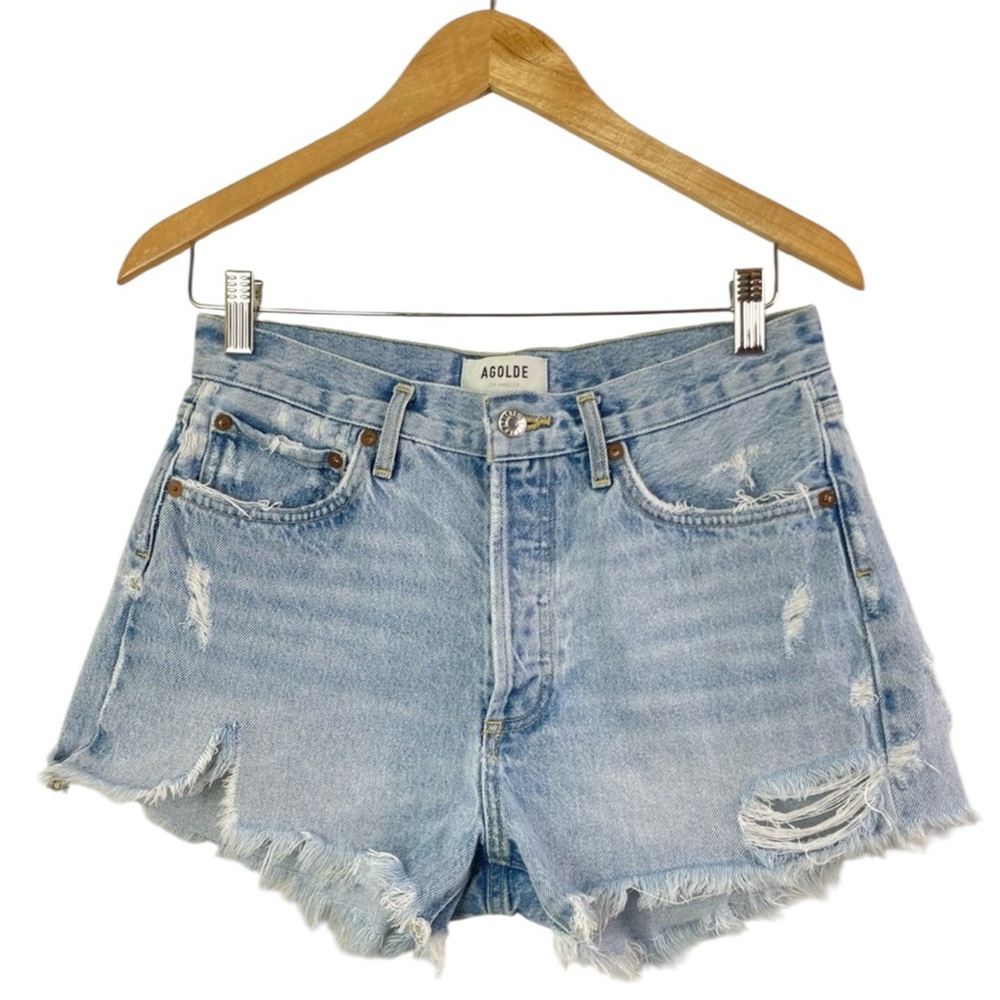AGOLDE Parker Vintage Cutoff Denim Shorts - SIZE 27